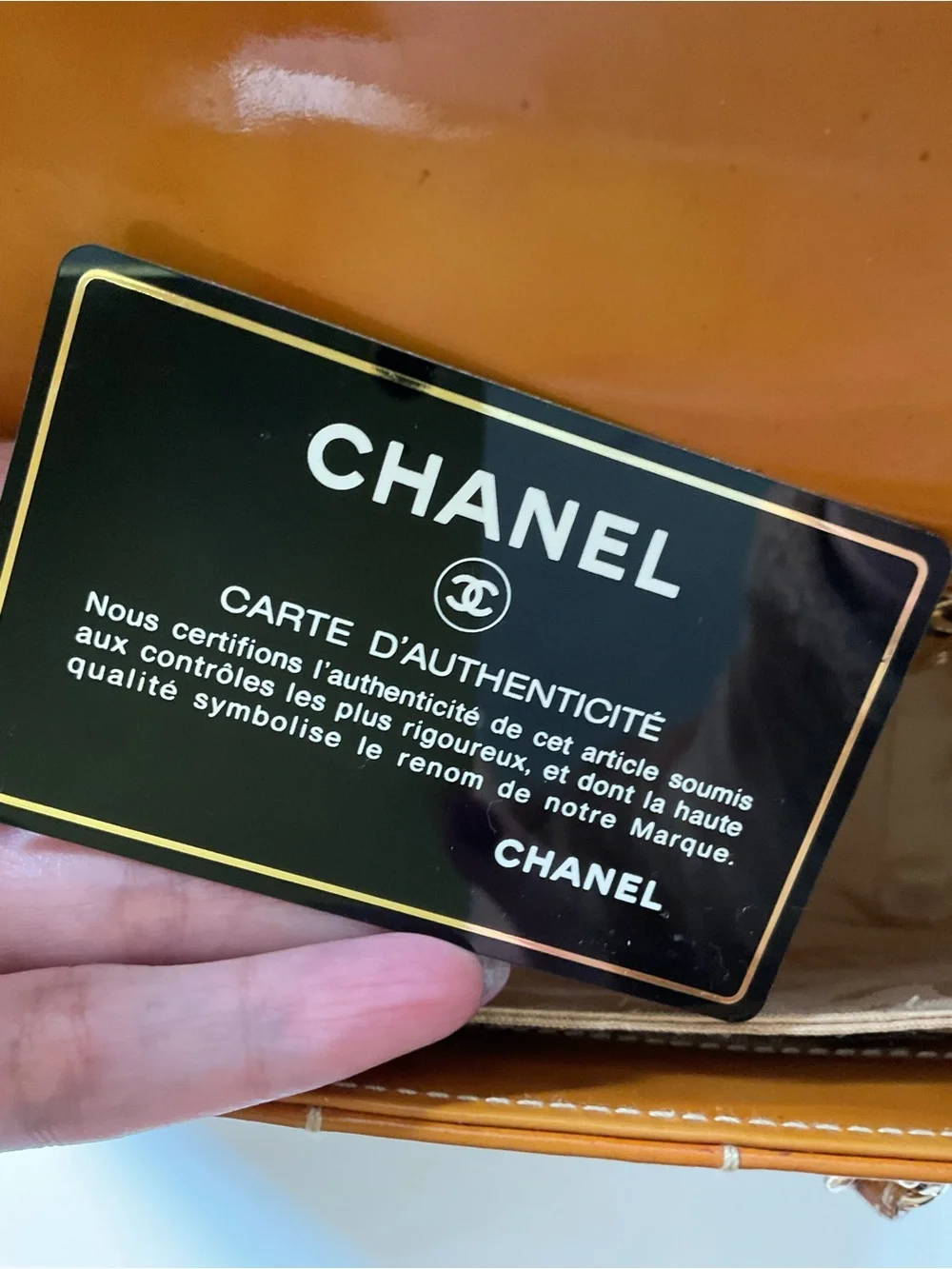 CHANEL Quilted Patent Leather Shoulder Bag